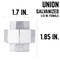 B & K STZ Industries 1/2 in. FIP each X 1/2 in. D FIP Galvanized Malleable Iron Union 311UPU-12 - alternate 2
